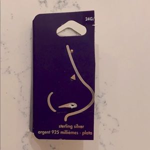 24G Sterling Silver Nose Rings